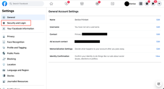 ブラウザを使用してFacebookで2段階認証を設定する方法