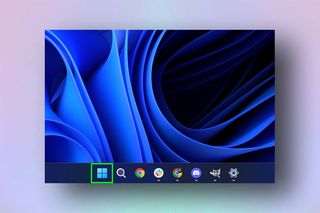 Windows の [スタート] メニューを示すスクリーンショット