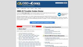 OBD コードのホームページ