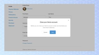 venmo アカウントを削除する方法