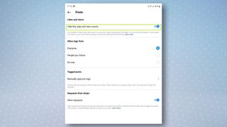 Android 上の Instagram アプリ