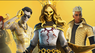 4 月のアップデートの新しいスキンを身に着けているフォートナイトのキャラクター