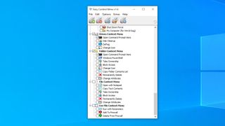 Windows コンテキスト メニュー