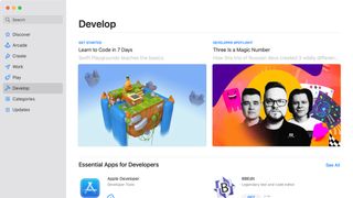 Mac App Storeの開発セクション