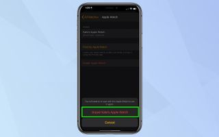 Apple Watchをリセットする方法 — ペアリング解除の確認