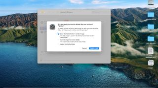 Mac でのユーザーの削除