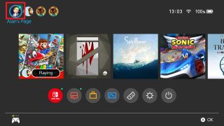 Nintendo Switchでオフラインに表示される方法