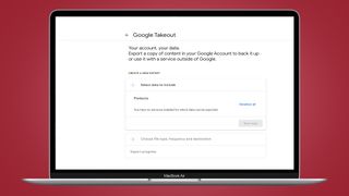 Googleテイクアウト画面