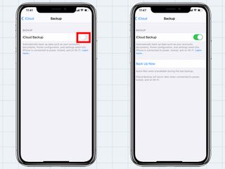 iPhoneをバックアップする方法: iCloudをオンにする