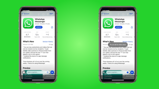 Apple iPhone X で表示される WhatsApp View Once 機能
