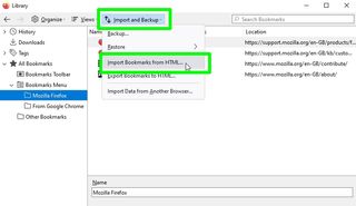 Chrome ブックマークをエクスポートする方法 - Firefox インポート