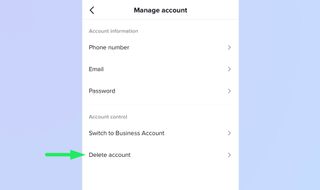 TikTokアカウントを削除する方法: ステップ4