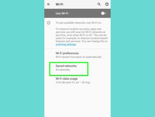Wi-Fi ネットワークを削除する方法 - 保存されたネットワーク