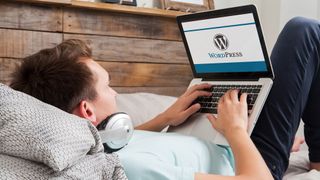 ラップトップ上の WordPress