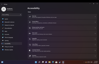 Windows 11のアクセシビリティウィンドウ